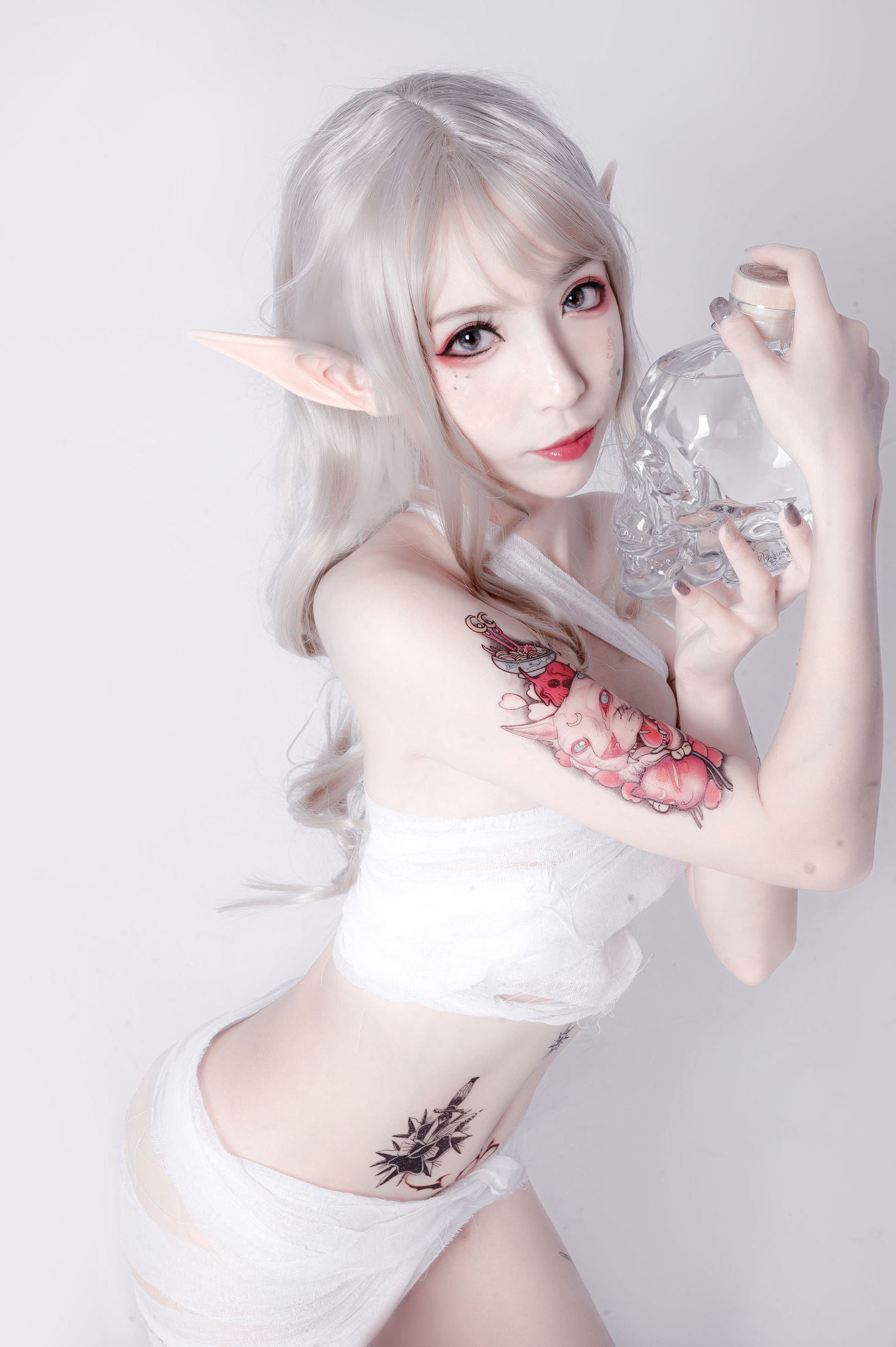 [COS福利]动漫博主阮邑_Fairy绑带和武士插图